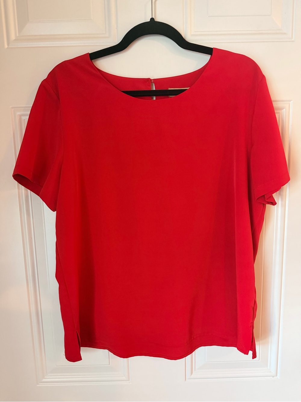 Notations Red Short-Sleeve Crewneck Top
